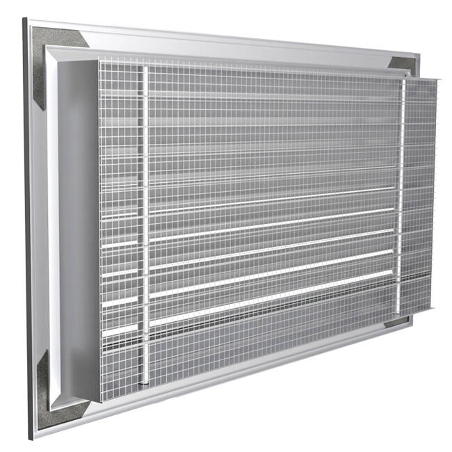 ClimaConnect exterior wall grille aluminum 200x200 mm