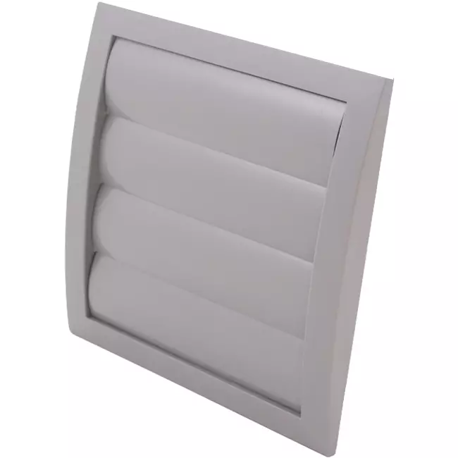 Gravity grille overpressure ventilation grille 150x150 diameter: 100 grey - ND10ZP