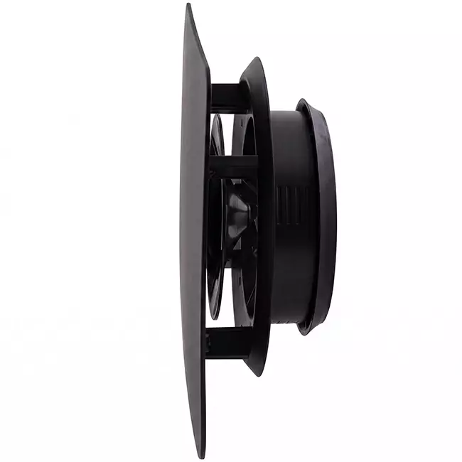 ClimaConnect Design Square Vent, Ø 125 mm - Black