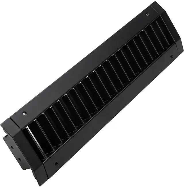 ClimaConnect dual-adjustable duct grille, 325x75 mm, for ducts 160 to 400 mm - RAL 9005
