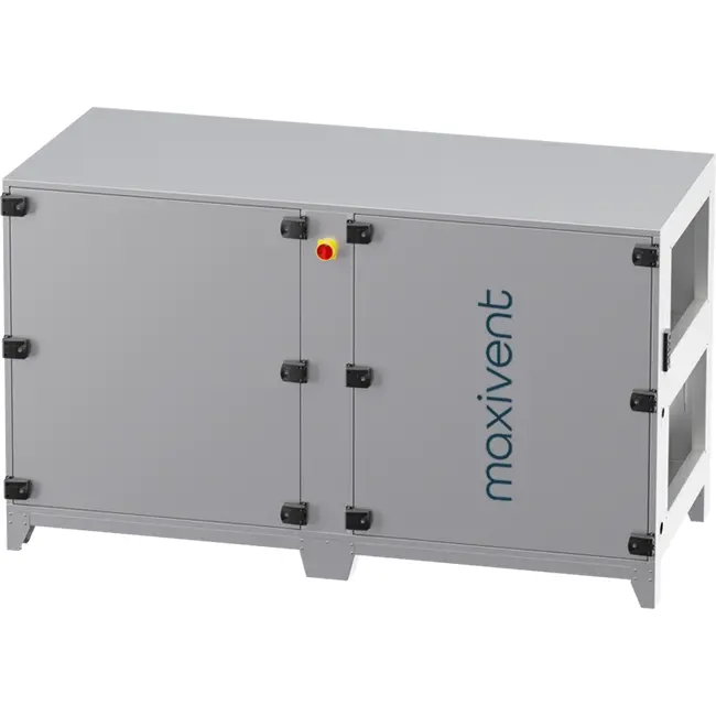 Maxivent WTW air handling units with counterflow heat exchanger, 2800 m³/h, with horizontal left-side hot-water coil - PHE 2800 H WOJL