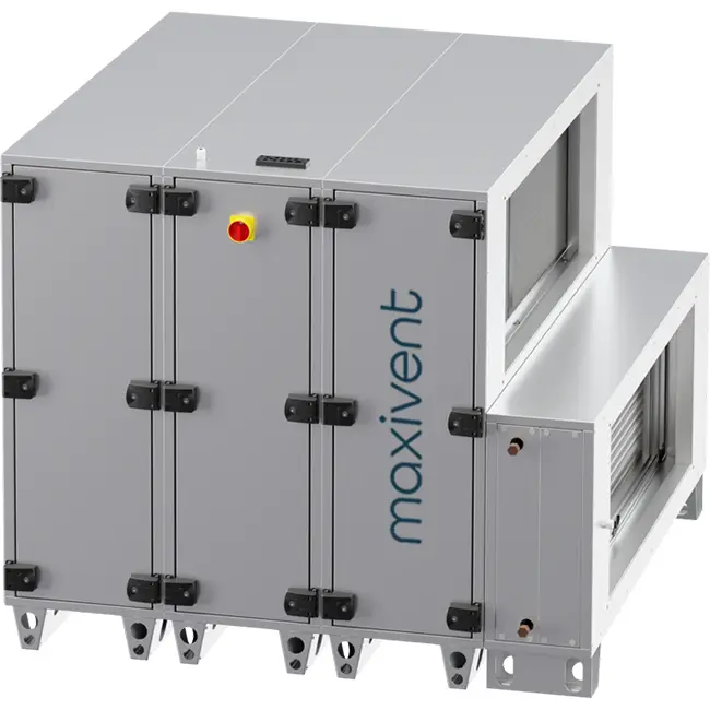 Maxivent WTW Air Handling Units with Heat Exchanger, 10,000 m³/h, with Hot Water Coil, Horizontal, Right-Handed - RHE 10000 H WOJR T 01