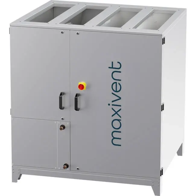Maxivent WTW Air Handling Units with Heat Wheel, 4200 m³/h, with Hot Water Coil, Vertical Left - RHE 4200 V WOJL