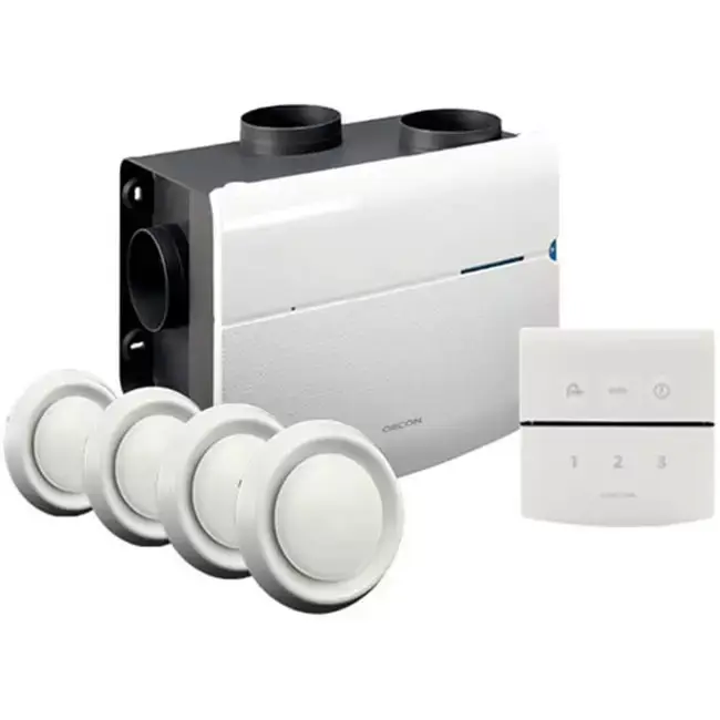 Orcon MVS-15RHB Package 550 m³/h + humidity sensor + RFT control + 4 valves - grounded plug