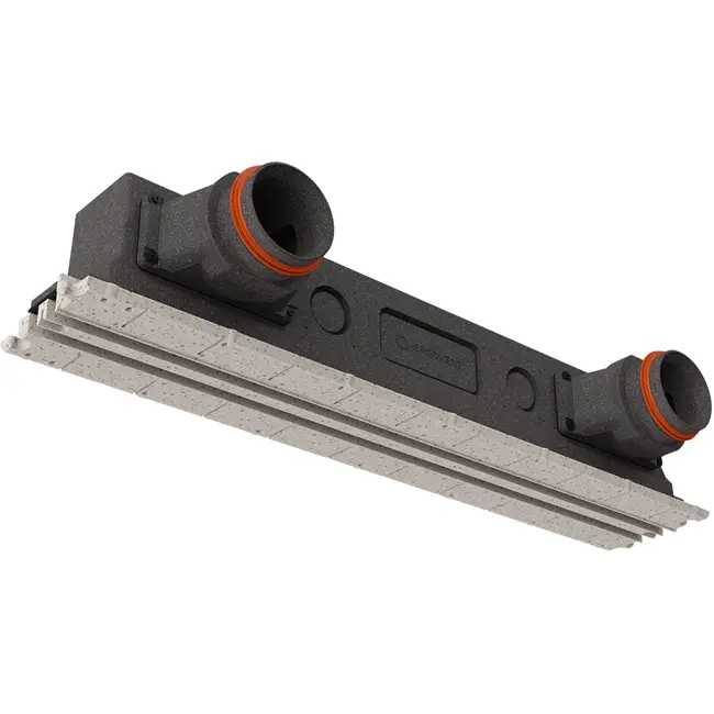 Ergovent Frameless Insertable Linear Grille, 1050 mm, with 125 mm Connection Diameter - Air Conditioning - 2 Slots