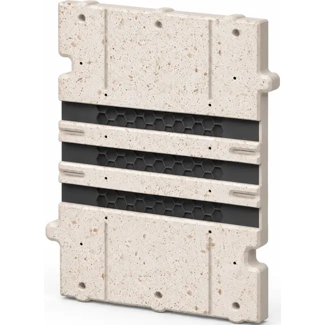 Ergovent adapter for modular insertable linear grilles, 200 mm – 3 slots
