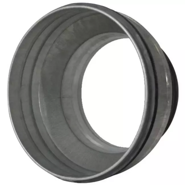 Reducer from Ø 125 mm - Ø 80 mm for spiral duct
