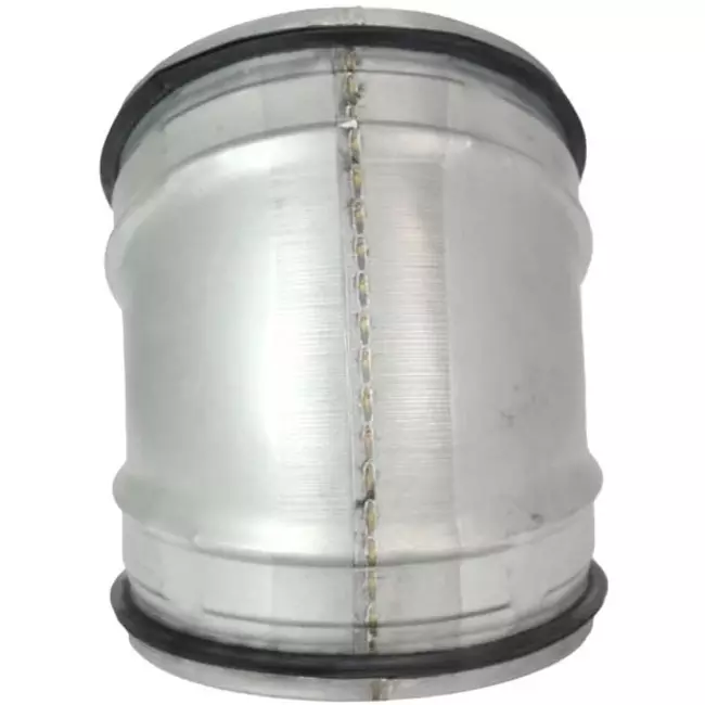 Short round spiral bend 45° Ø 100mm for spiral duct