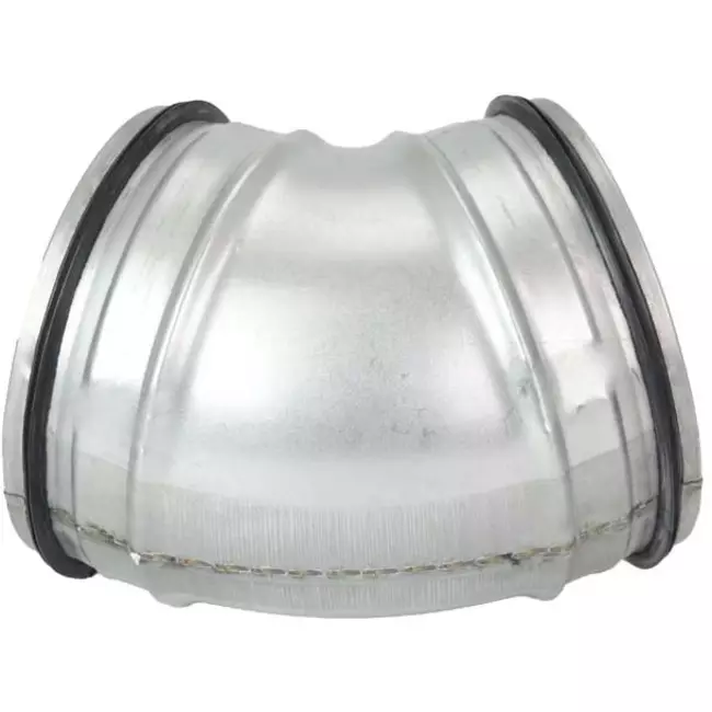 Short round spiral bend 45° Ø 100mm for spiral duct