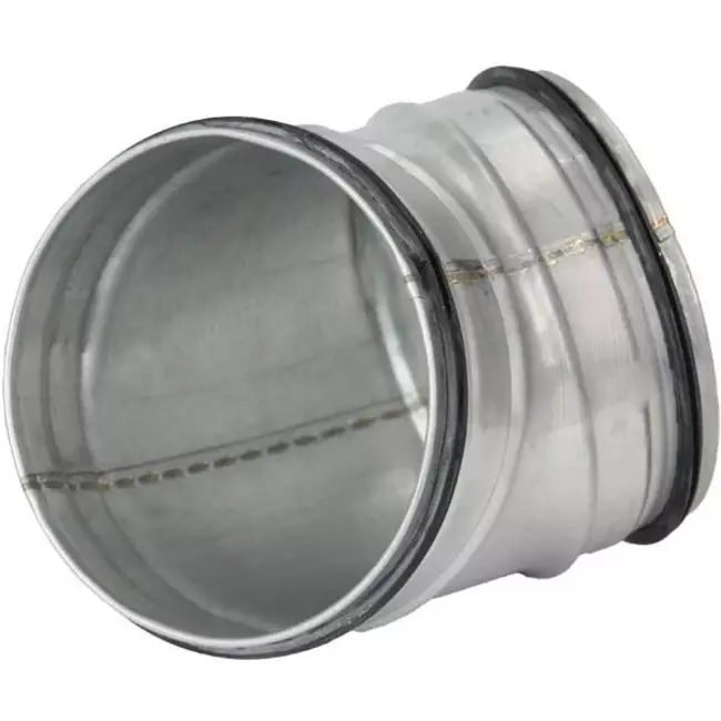 Short round spiral bend 45° Ø 100mm for spiral duct