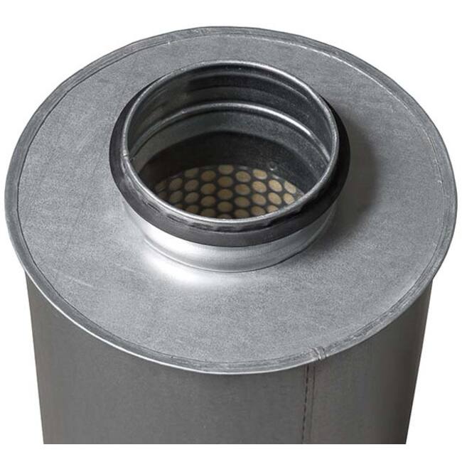 Round silencer diameter 200 mm - length 1200 mm (100 mm insulation)