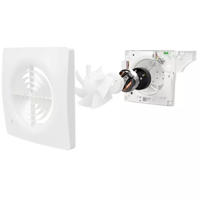 Vent Axia bathroom extractor fan Supra with adjustable timer Ø100 mm