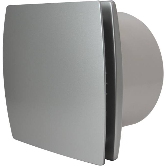 Bathroom extractor fan Ø 150 mm silver - Design T150S