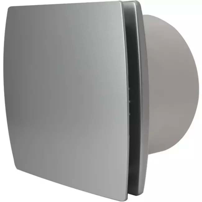 Bathroom extractor fan Ø 100 mm silver - design EET100S