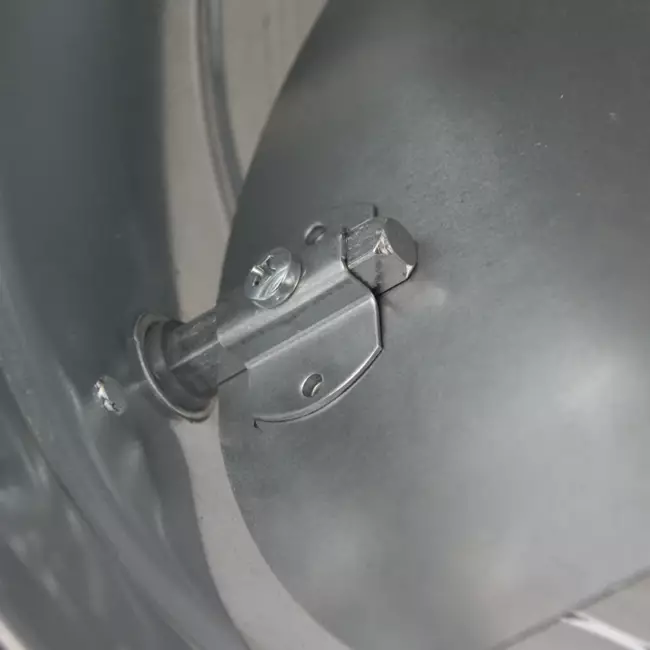 Thermoduct 9 mm, manually operated control damper, diameter 180 mm, insulated