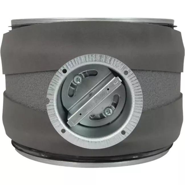 Thermoduct 9 mm, manually operated control damper, diameter 180 mm, insulated