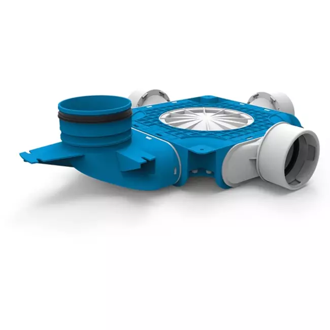 UniflexPlus composite distributor 3x Ø90mm with vertical spigot Ø125mm