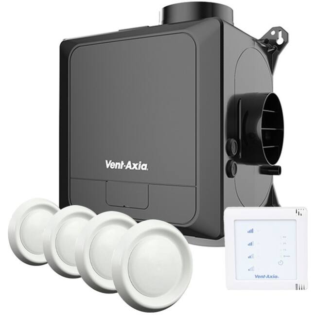 Vent-Axia Multihome BPD basic 300m³/h - humidity sensor and perilex plug + 4 valves