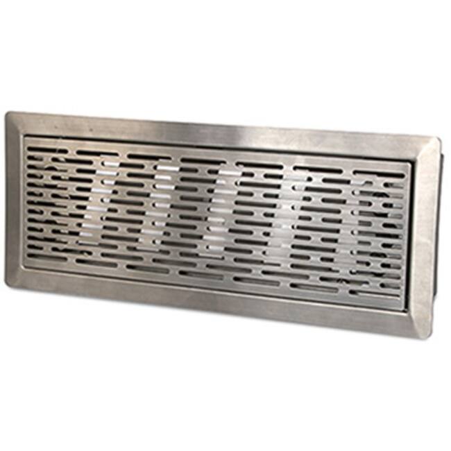 Vent-Axia Uniflexplus moveable floor grille with slots - Brushed stainless steel - VRVBS