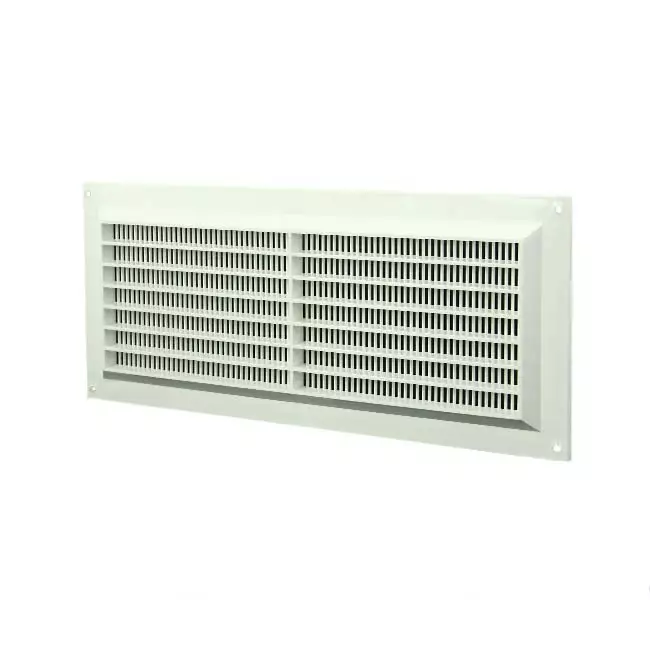 Ventilation grille rectangular with grill 130x300 white - VR1330