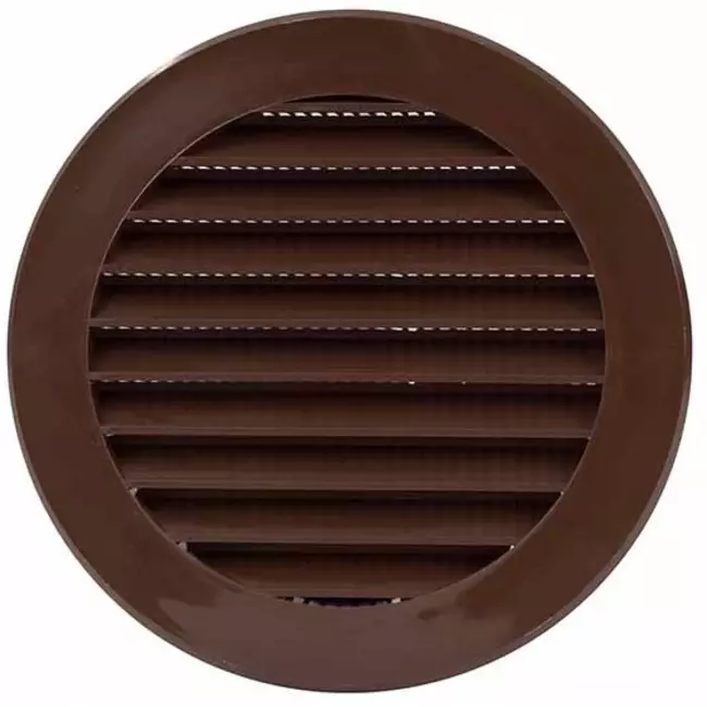 Vane grill diameter 100 mm brown - VR100B