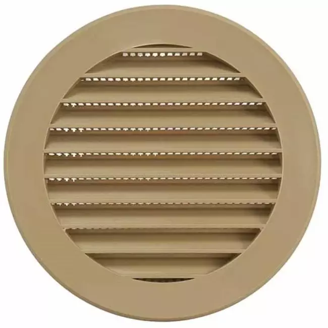 Vane grill diameter 100 mm beige - VR100Y