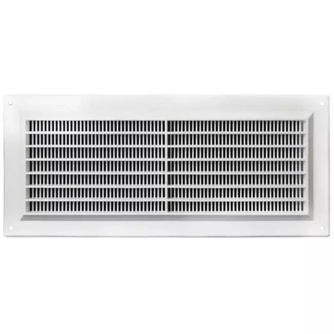 Ventilation grille rectangular with grill 130x300 white - VR1330
