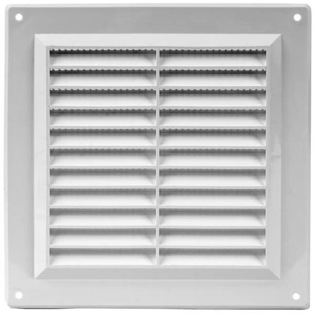 Ventilation grille plastic square 150x150 mm wit - VR1550