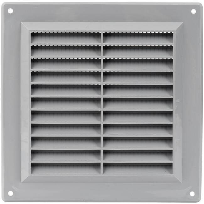 Ventilation grille plastic square 150x150 mm grey - VR1515P