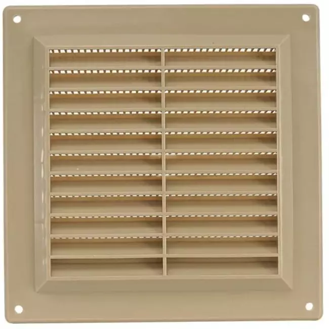 Ventilation grille plastic square 150x150 mm beige - VR1515Y