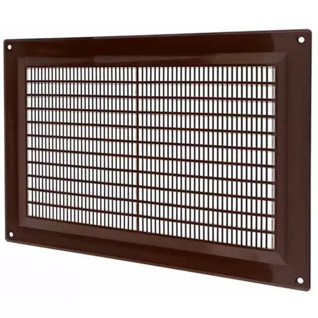 Ventilation grille plastic rectangular 250x170 mm brown - VR2517B