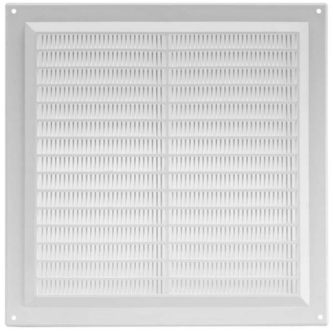 Ventilation grille square with grill 250x250 white - VR2525