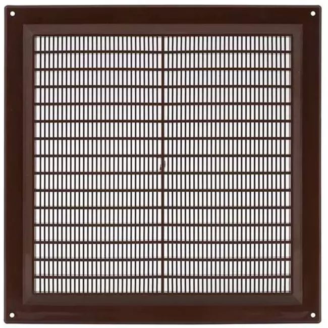 Ventilation grille plastic square 250x250 mm brown - VR2525B