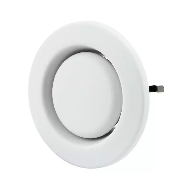 Zehnder extraction valve plastic 125mm signal white - STC 100/125