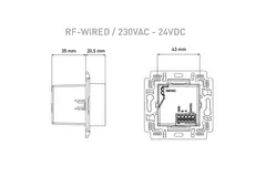 Duco control switch RF/BAT black