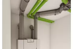 Ubbink Aerfoam 45 degree bend 160 mm