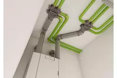 Ubbink Aerfoam 45 degree bend 160 mm