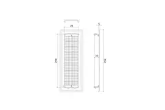 Ubbink Air Excellent 35SC floor grille metal white