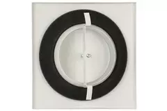 Ventilation valve supply metal square Ø125 mm white with friction springs - DVSQ-P125