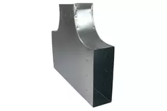 T-piece 90 degrees 300x80 mm - 170x80 mm for ducting