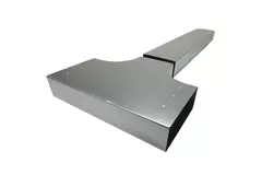T-piece 90 degrees 300x80 mm - 170x80 mm for ducting