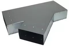 T-piece 45 degrees 220x80 mm - 170x80 mm for ducting