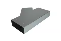 T-piece 45 degrees 220x80 mm - 170x80 mm for ducting
