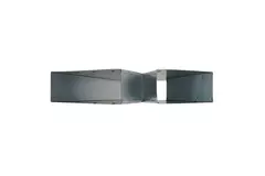 T-piece 45 degrees 220x80 mm - 170x80 mm for ducting