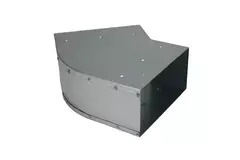 Bend 45 degrees 170x80 mm horizontal duct