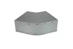 Bend 45 degrees 170x80 mm horizontal duct