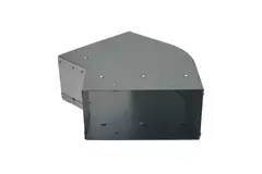 Bend 45 degrees 170x80 mm horizontal duct