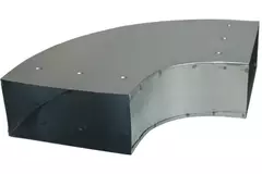 Bend 90 degrees 170x80 mm horizontal duct