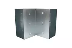 Bend 90 degrees 170x80 mm vertical duct