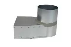 Slate corner piece 170x80 mm to diameter 125 mm for inlet duct